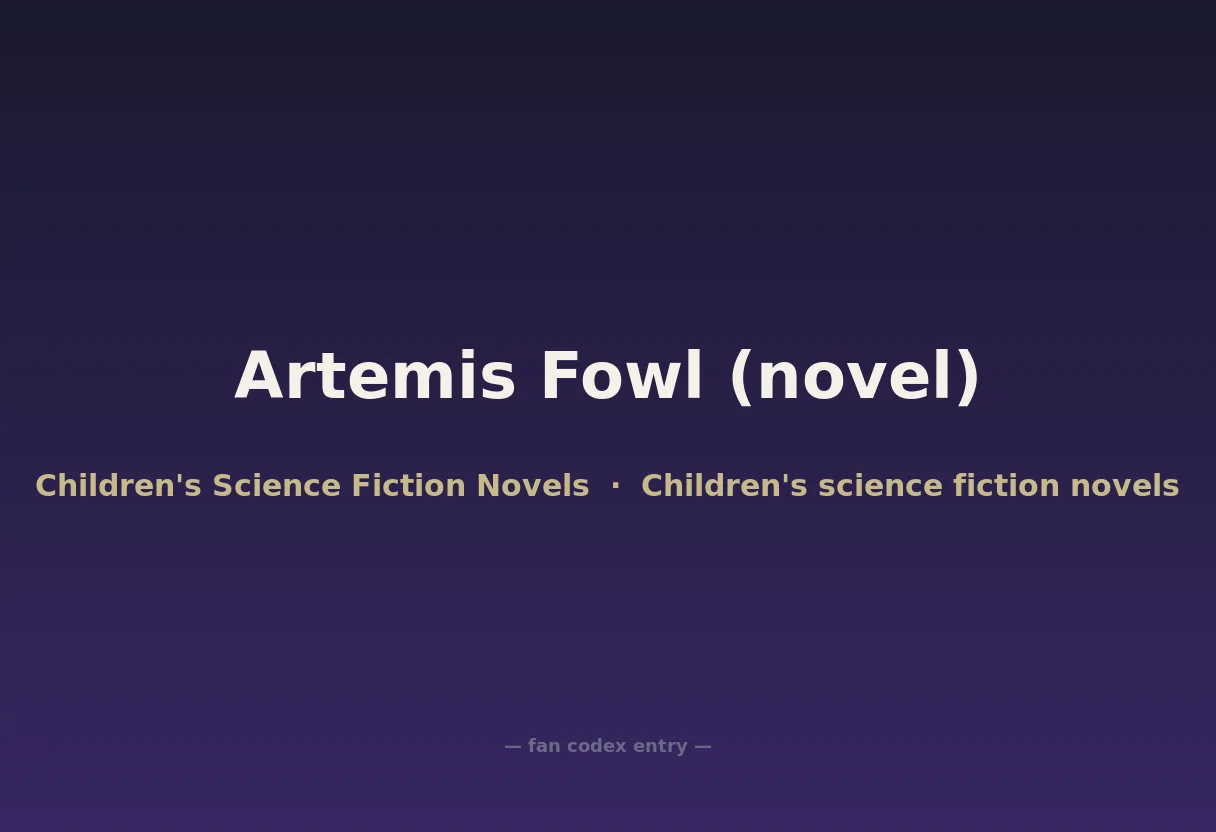 Artemis Fowl (novel)