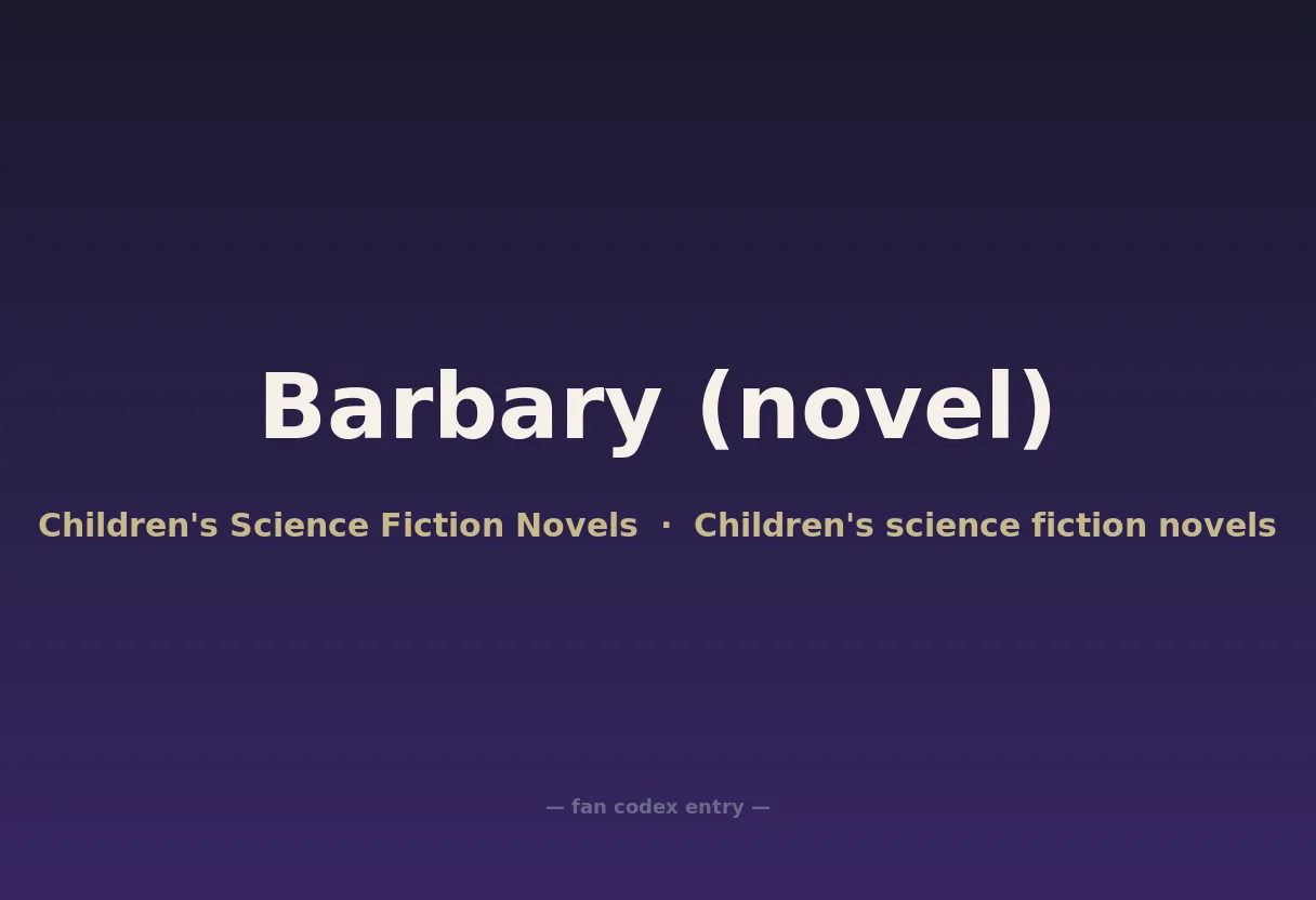 Barbary (novel)